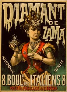 Plakat z diamentami Zama
