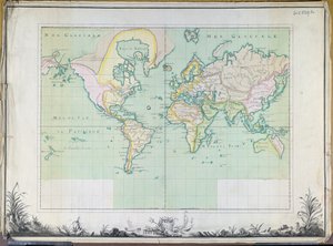 Mapa świata, 1780