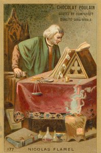 Nicolas Flamel, francuski pisarz i sprzedawca rękopisów