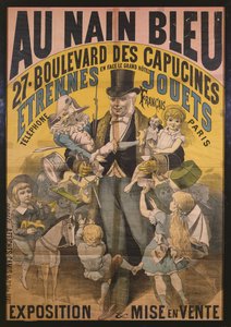 Plakat reklamujący Au Nain Bleu, ok. 1890