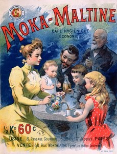Plakat reklamujący kawę Moka-Maltine, ok.1900