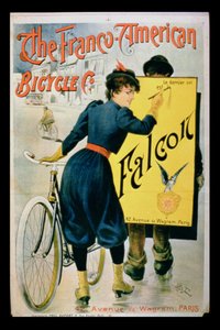 Plakat reklamujący The Franco-American Bicycle Co., Paryż