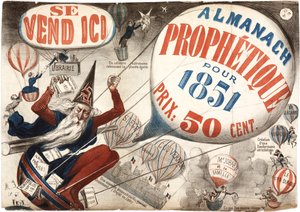 Plakat reklamujący Proroctwo Almanachu, 1851