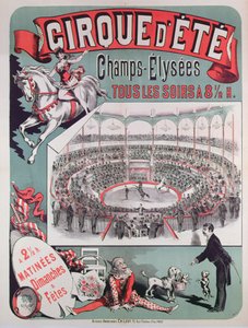 Plakat reklamujący Cirque dEte, ok.1880