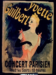 Plakat koncertu paryskiego Yvette Guilbert