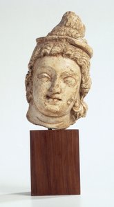 Bodhisattwa, dynastia Kuszan, 100-400 (stiuk)