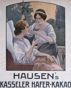 Plakat reklamujący czekoladę z Kassel, 1908