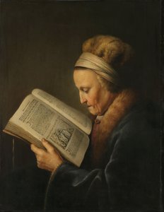 Stara kobieta czytająca, ok. 1631-2