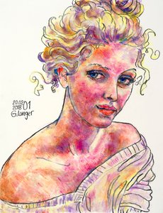 Portret kobiety, chwila