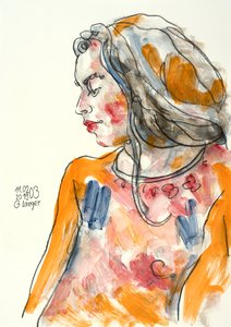 Portret kobiety, byłam w domu