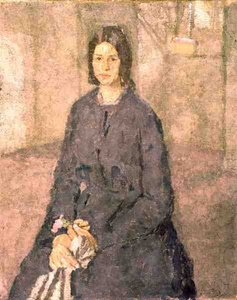 Dziewczyna trzymająca różę, ok. 1915-25