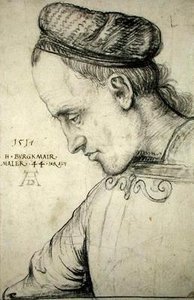 Autoportret, ok. 1517 (węgiel drzewny na papierze)
