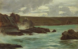 Skały w Bretanii, 1866