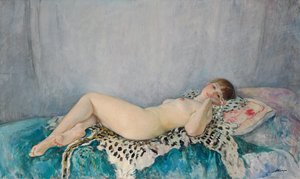 Akt na skórze lamparta, Le Cannet, 1926
