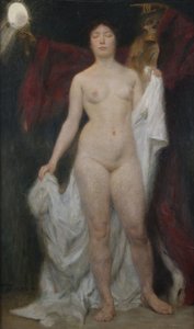 Akt kobiecy ze śmiercią jako alegorią vanitas