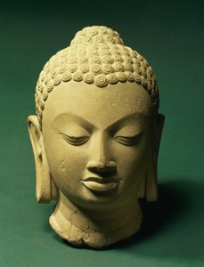 Głowa Buddy, Sarnath (piaskowiec)