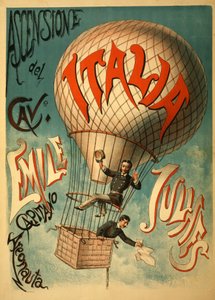 Emile Julhes, Aeronauta, ok. 1890 r.