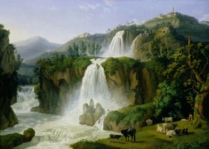 Wodospad w Tivoli, 1785