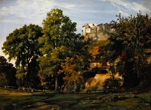 Krajobraz, widok Marino, 1826
