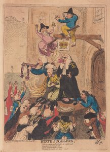 Żonglerzy stanowi, wyd. 1788 (grawerowanie ręcznie kolorowane)