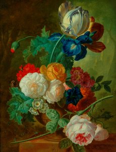 Flowerpiece (olej na desce)