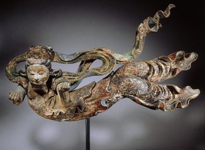 Apsaras, XVII-XVIII w. (drewno polichromowane)