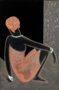 Afrykanka, 1928-30 (lakierowane drewno, oksydowana miedź)