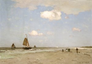 Scena na plaży, 1887