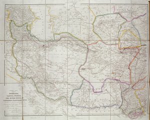 Mapa Azji Środkowej, 1834
