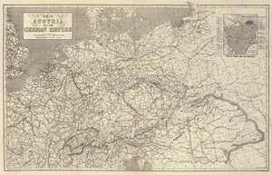 Mapa Austrii i Cesarstwa Niemieckiego