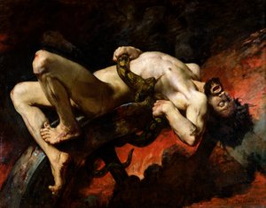 Ixion wrzucony do Hadesu, 1876