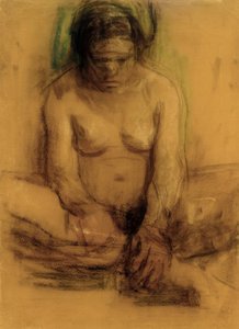 Käthe Kollwitz, Siedząca kobieta nago