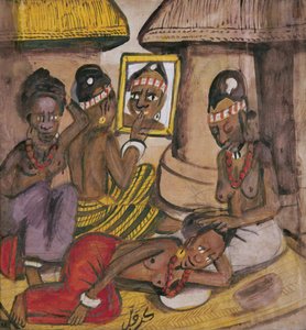 Mali Kobiety, ok. 1929 (olej na płótnie)