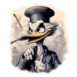 Scrooge McDuck pali dużego jointa z marihuaną 3