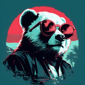 Panda w okularach 1