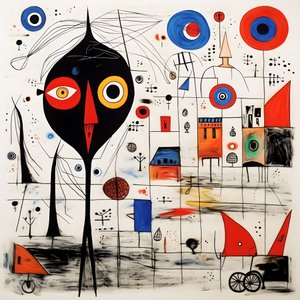 Surrealistyczne ilustracje Joana Miró. 2