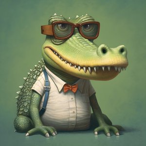 krokodyl w stylu komiksowym 2