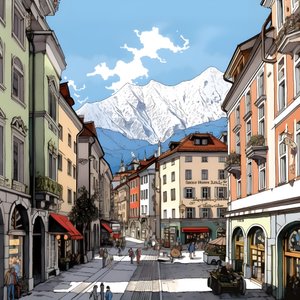 Innsbruck, rysunek 1