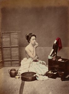 Toaleta japońska, ok.1880