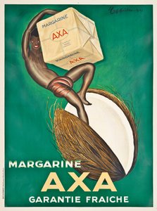 Plakat reklamujący margarynę Axa, 1931