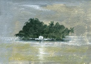 Taprabane (akryl na papierze)