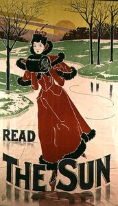 Plakat reklamujący gazetę „The Sun”, 1897