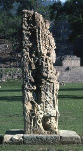 Copan Stela H, Późny Okres Klasyczny, ok. 730 n.e.