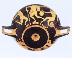 Poddasze czerwonofigurowe kylix, 500-480 p.n.e. (ceramika)