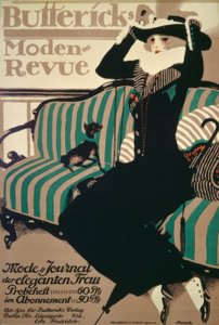 Buttericks Moden-Revue / Plakat 1912 autorstwa P.Scheurich
