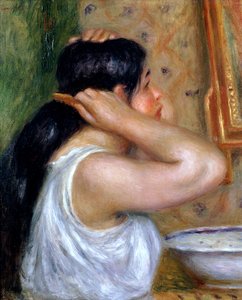 Dziewczyna czesząca włosy, 1907-8