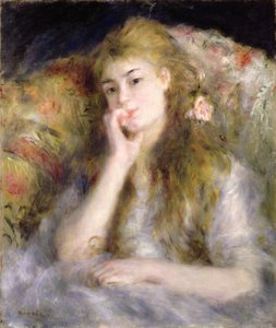 Siedząca młoda kobieta, ok. 1876-77