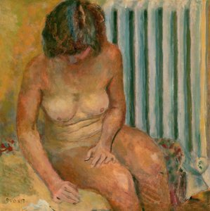Akt przy kaloryferze, 1928
