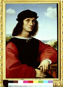 Portret Agnolo Doniego, 1505-1506 Obraz autorstwa Raphaela