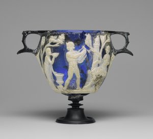 Cameo Glass Skyphos, c.1 AD (szkło)